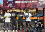 Tim Gowes MES Ikuti “Sepedan Sambil Senam” KPU Kalteng