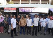 Kasilog Kasrem 102/Pjg Bersama Forkopimda Dampingi Menteri Perdagangan RI Memantau Harga Bahan Pokok Pangan