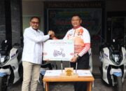 Ditlantas Polda Kalteng Terima Hibah 20 Unit Motor Listrik dari PT. Multi Tambang Jaya Utama