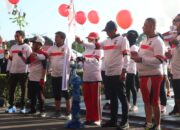 Meriahkan Hari Bhayangkara Ke-77, Polda Kalteng Gelar Fun Bike Dan Senam Bersama