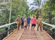 Pemdes Bulau Ngandung Selesaikan Pembangun Tugu Batas, Rehab Tambatan Perahu dan Jembatan