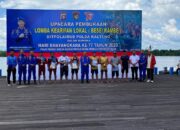 Meriahkan HUT Bhayangkara Ke 77, Ditpolairud Polda Kalteng Gelar Lomba Besei Kambe