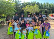 Pasca Unras, Polda Kalteng Berikan Trauma Healing Bagi Anak-anak dan Ibu di PT BJAP