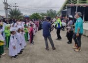 Hari Anak Nasional, Personel Ops Patuh Polda Kalteng Gelar Dikmas Lantas Kepada Anak TK se-Palangka Raya