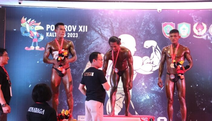 Bangga, Atlet Binaraga asal Pulang Pisau Raih Mendali Emas di Porprov Kotim
