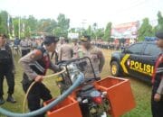 Polres Bartim Lakukan Apel Gelar Pasukan dalam Persiapan Hadapi Potensi Kebakaran Hutan dan Lahan