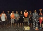 Kapal Tenggelam Diperairan Muara Sampit, Ditpolairud Beserta Tim Gabungan lakukan Evakuasi
