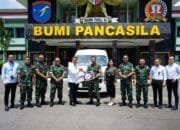 Korem 102/Pjg Terima Hibah Mobil Hiace dari Bank BRI Palangka Raya