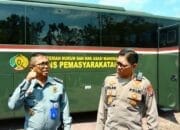 Polda Kalteng Hadiri Pemindahan Warga Binaan di Tiga UPT Pemasyarakatan Palangka Raya
