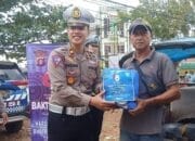 Satlantas Polres Barito Timur Berikan Bantuan Sosial di Hari Lalulintas Bhayangkara ke-68