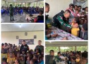 Satgas Yonif Raider 631/Atg Berikan Vitamin dan Penyuluhan Kesehatan