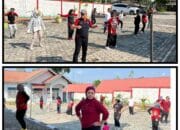 Bapas Muara Teweh dan DWP Pipas Laksanakan Olahraga Senam Pagi Bersama