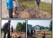 Warga Gotong Royong Bangun Pos Kamling Di Jalan Strawberry Raya Rt 05 Rw XIV Bentuk Kebersamaan