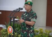Danrem Brigjen TNI Bayu Permana Pimpin Laporan Korps Kenaikan Pangkat Perwira di Korem 102/Pjg
