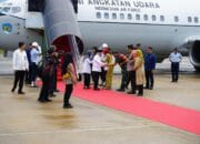 Pangdam XII/Tpr Bersama Forkopimda Sambut Kedatangan Wakil Presiden di Kalimantan Tengah