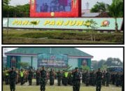 Korem 102/Pjg Ikuti Apel Gelar Kesiapan Pengamanan Pemilu 2024 Secara Vicon