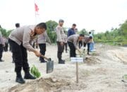 Tanam 10 Juta Pohon Serentak Dipimpin Kapolri Bersama Menko PMK, Polres Barsel Ikut Peduli Lingkungan