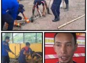 Tim Rescue Damkar Sukamara Berhasil Evakuasi Ular Piton 