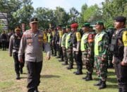 Wakapolda Kalteng pimpin apel pergeseran pasukan pam TPS dan logistik pemilu 2024 di Kabupaten Lamandau
