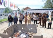 Kapolres Hadiri Pemusnahan Surat Suara Pemilu 2024 Di Kantor KPU Barsel