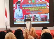 Pj Bupati Nunu Andriani  Hadiri dan Buka Launcing Dan Pelepasan Tim DWP BAAS Locus Stunting Pulpis