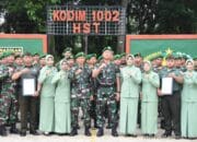 Dandim 1002/HST Terima Korp Raport Pindah Satuan Anggota