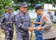 Kapolres Akbp Yusfandi Hadiri Peresmian Mako TNI AL Kumai