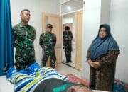Besuk Anggota Sedang Sakit, Ini Pesan Dandim HST