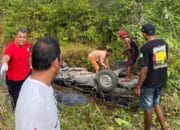 Lakalantas Pickup VS Motor, 4 Orang Tewas