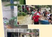Banjir Melanda Ratusan Rumah Warga, Pj Bupati Tala Distribusikan Sembako