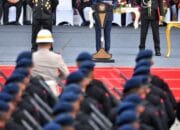 Menteri AHY Hadiri Upacara Hari Bhayangkara ke-78