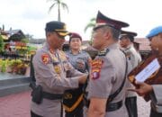 Pimpin Sertijab Kabagsdm Dan Kapolsek Pangkalan Lada, Pesan Kapolres Kobar 