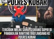 Seorang Sopir Miliki Sabu Digelandang Ke Polres Kobar