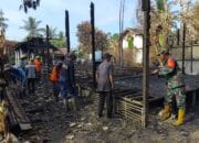 Bantu Kesulitan Warga Binaan Dari Musibah Kebakaran, Ini Yang Dilakukan Babinsa