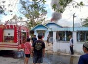 Sebuah Rumah Terbakar, Warga Dibuat Panik