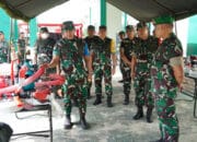 Tinjau Latihan Posko I Korem 102 Kalteng, Ini Arahan Pangdam XII