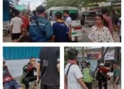 Tiga Orang Pekerja Pemasang Tiang Kabel Wifi Tersetrum Nyaris Tewas