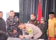 Kapolres AKBP Yusfandi Hadiri Deklarasi Kampanye Damai Pilkada Kobar 2024