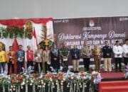 Dua Paslon Pilbup Pulang Pisau Ikuti Deklarasi Kampanye Damai