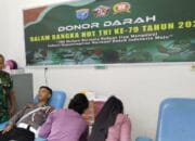 Anggota Kodim 1016 Laksanakan Donor Darah