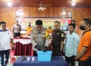 Ungkap Kasus Narkoba, Kapolres Barsel Pimpin Konferensi Pers