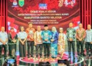 Hadiri Debat Publik Paslon Pilkada Barsel, Ini Pesan Pj Bupati Deddy