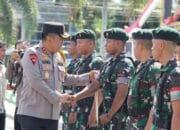 TNI-Polri Adalah Satu, Ini Pesan Kapolda Kalteng saat Silaturahmi di Yonif 631