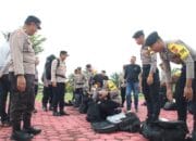 Amankan Pilkada 2024, Kapolres Barsel Pimpin Apel Pengecekan Personel Serpas