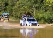 Terjang Banjir, Polres Gumas Sukses Kawal Pendistribusian Logistik Pilkada 2024