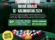 Gelar Turnamen Biliar antar Jurnalis se-Kalimantan, Ini Kata Ketua IJTI Kalteng