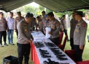 Polda Kalteng Cek Senpi Dan Amunisi Dinas Personel
