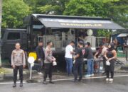 Peduli Masyarakat, Ditsamapta Polda Kalteng Gelar Randurlap dan Berbagi Makanan
