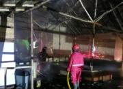Warung Makan Kegonangan Kecamatan Arsel Dilalap Si Jago Merah