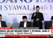 Pemerintah Resmi Tetapkan Idul Fitri 1446 Hijriah pada 31 Maret 2025